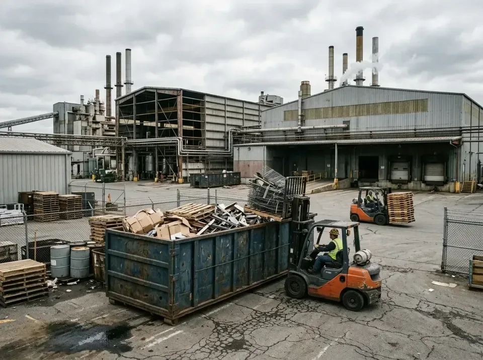 industrial-factory-scrap-conta-003 — frequently asked questions, Cheap Roll-off Dumpster Rentals in Grandview, MO
